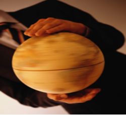Man With Globe in hand