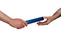 Hands Passing Baton