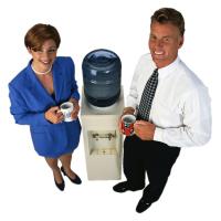 People at water cooler