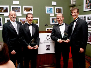 Best EU: Craig Schwartz, Director, Technical Solution Design, Freeborders, Jeff Loomis, Senior e-Business Specialist, INVISTA, Mike Keating, Managing Director, General Industry, Freeborders, Hugh Browder, Director, Professional Services Freeborders