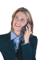 women on cell phone